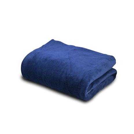 Manta Casal Microfibra Azul Escuro 1,80 X 2,00 Lisa - Automax é boa?