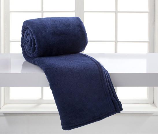 Manta Casal Microfibra Home Design Marinho - Corttex é boa?