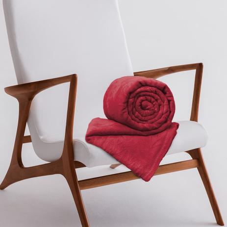 Manta de Microfibra Casal Toque Flannel 1,80m x 2,20m Rozac Vermelho Menor preço em Manta de Microfibra Casal Toque Flannel 1,80m x 2,20m Rozac Vermelho