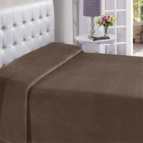 Manta de Microfibra Solteiro Buettner (1,50 x 2,20m) - Marrom - Bouton Menor preço em Manta de Microfibra Solteiro Buettner (1,50 x 2,20m) - Marrom - Bouton