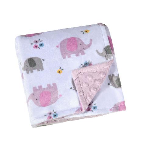 Manta Dupla Face Para Bebê Lepper Fleece Estampada Mini Elefante Rosa Menor preço em Manta Dupla Face Para Bebê Lepper Fleece Estampada Mini Elefante Rosa