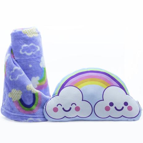 Manta e Almofada Infantil Arco-Íris SuperSoft Fleece Lepper Menor preço em Manta e Almofada Infantil Arco-Íris SuperSoft Fleece Lepper