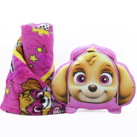 Manta e Almofada Infantil Skye Patrulha Canina Soft Lepper Menor preço em Manta e Almofada Infantil Skye Patrulha Canina Soft Lepper