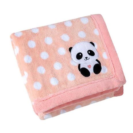 Manta Fleece Bebê Menina Lepper Bordada Panda Menor preço em Manta Fleece Bebê Menina Lepper Bordada Panda