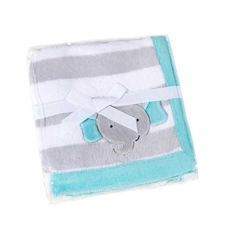 Manta Fleece Bebê Menino Lepper Bordado Elefantinho Menor preço em Manta Fleece Bebê Menino Lepper Bordado Elefantinho