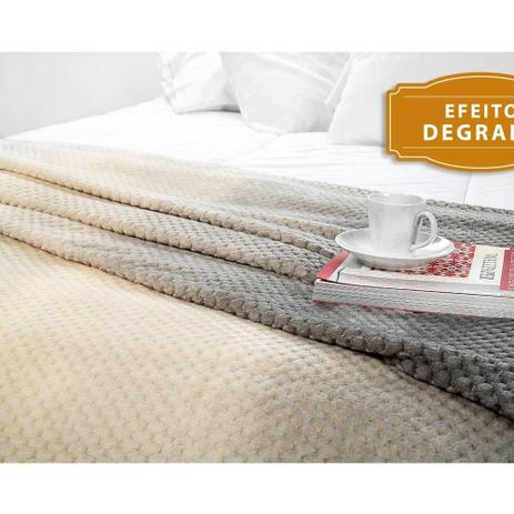 Manta Fleece Degradê Solteiro Mélodie Lepper Cinza Menor preço em Manta Fleece Degradê Solteiro Mélodie Lepper Cinza