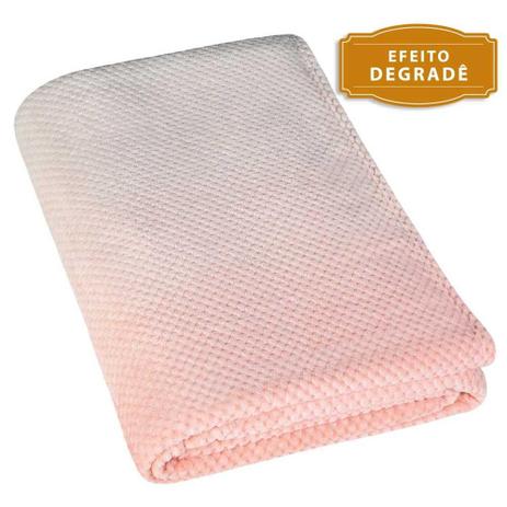 Manta Fleece Degradê Solteiro Mélodie Lepper Menor preço em Manta Fleece Degradê Solteiro Mélodie Lepper