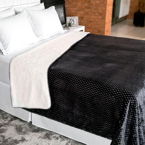 Manta Fleece Dupla Face Queen Arome 2,40 m x 2,60 m - Preto - Lepper - Companhia fabril lepper Menor preço em Manta Fleece Dupla Face Queen Arome 2,40 m x 2,60 m - Preto - Lepper - Companhia fabril lepper