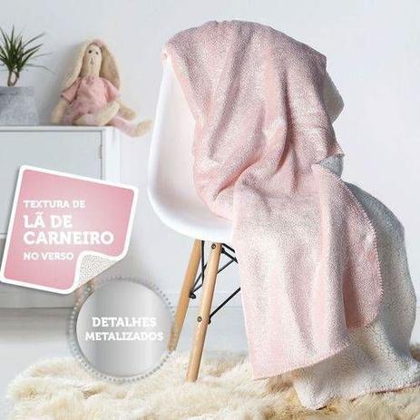 Manta Fleece Dupla Face Solteiro Kids Glam Rosa Lepper Menor preço em Manta Fleece Dupla Face Solteiro Kids Glam Rosa Lepper
