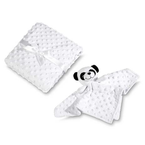 Manta Fleece E Naninha Com Aplique Panda De Pelúcia - Lepper Menor preço em Manta Fleece E Naninha Com Aplique Panda De Pelúcia - Lepper