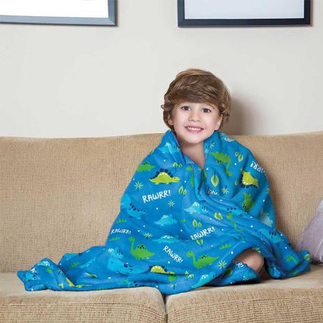 manta fleece infantil menino lepper estampa de dinossauros Menor preço em manta fleece infantil menino lepper estampa de dinossauros