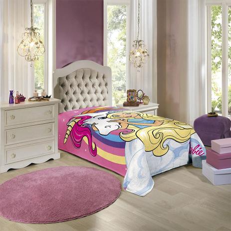 Manta Fleece Solteiro Barbie - 100 Poliéster - Lepper Menor preço em Manta Fleece Solteiro Barbie - 100 Poliéster - Lepper
