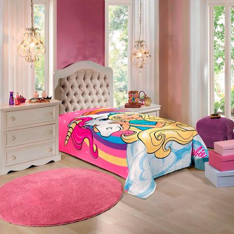 Manta Fleece Solteiro Estampada Barbie Reino Mágico 1,50 m x 2,20 m - Lepper - Companhia fabril lepper Menor preço em Manta Fleece Solteiro Estampada Barbie Reino Mágico 1,50 m x 2,20 m - Lepper - Companhia fabril lepper