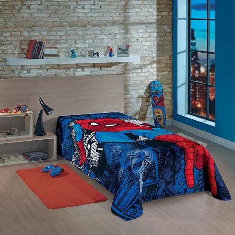 Manta Fleece Solteiro Estampada Homem Aranha Ultimate 1,50 m x 2,20 m Com 1 peça - Lepper - Companhia fabril lepper é boa?