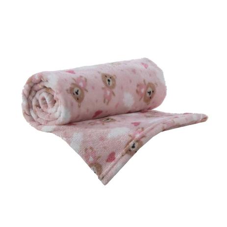 Manta Glorious Baby Flannel Le Petit Luli Rosa Corttex Menor preço em Manta Glorious Baby Flannel Le Petit Luli Rosa Corttex