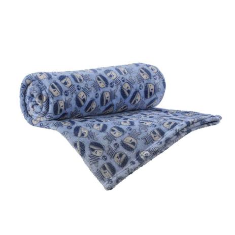 Manta Glorious Berco Flannel Le Petit Piratinha Azul Corttex Menor preço em Manta Glorious Berco Flannel Le Petit Piratinha Azul Corttex