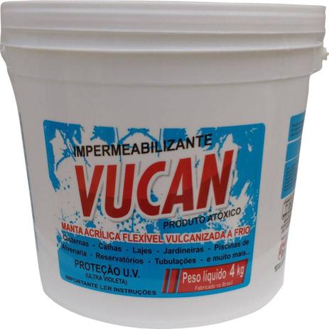 Manta Impermeabilizante Líquida Vucan 4kg Menor preço em Manta Impermeabilizante Líquida Vucan 4kg