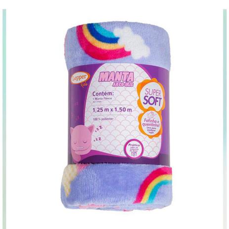 Manta Infantil Fleece Arco-Íris 125x150 cm Lepper 57339 é ruim? Manta Infantil Fleece Arco-Íris 125x150 cm Lepper 57339 é boa?