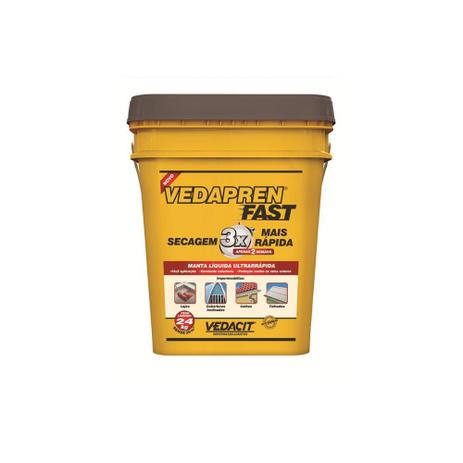 Manta Líquida Vedapren Fast Concreto 24kg - Vedacit Menor preço em Manta Líquida Vedapren Fast Concreto 24kg - Vedacit