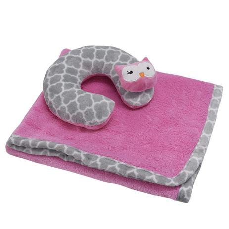 Manta Para Bebê Com Almofada de Pescoço - Encanto - Corttex Menor preço em Manta Para Bebê Com Almofada de Pescoço - Encanto - Corttex