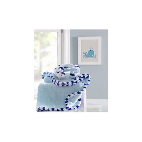 Manta Para Bebê Com Almofada Mimo Blue Acqua Corttex Menor preço em Manta Para Bebê Com Almofada Mimo Blue Acqua Corttex