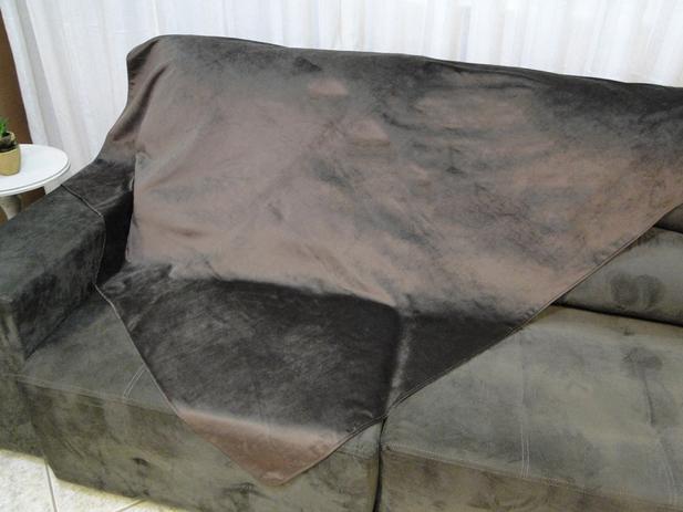 Manta para sofá decorativa Veludo liso 1,40mt x 1,70mt - Flor d liza é boa?