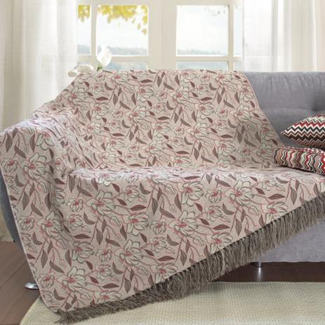 Manta Para Sofá Dupla Face Jacquard Floral 135x180cm Vermelho/Branco - Ecaza Menor preço em Manta Para Sofá Dupla Face Jacquard Floral 135x180cm Vermelho/Branco - Ecaza