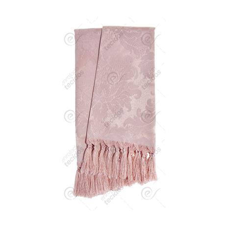 Manta para sofá em Tecido Jacquard Rosa Envelhecido Medalhão Tradicional - Jacquard tradicional Menor preço em Manta para sofá em Tecido Jacquard Rosa Envelhecido Medalhão Tradicional - Jacquard tradicional
