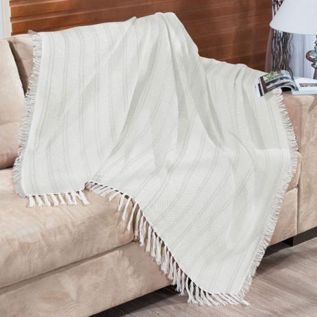 Manta para Sofá Oslo 150x140 Natural - Artesanal Teares Ltda Menor preço em Manta para Sofá Oslo 150x140 Natural - Artesanal Teares Ltda