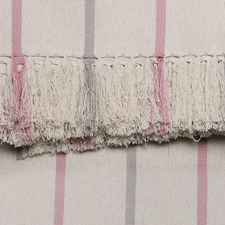 Manta para Sofá Romantic Listras de 1,40 x 1,40 m Rosa Romantico - Artesanal teares Menor preço em Manta para Sofá Romantic Listras de 1,40 x 1,40 m Rosa Romantico - Artesanal teares