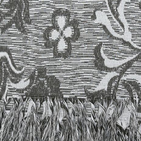 Manta para Sofá Texas Estampada de 1,40 x 1,40 m III - Artesanal teares Menor preço em Manta para Sofá Texas Estampada de 1,40 x 1,40 m III - Artesanal teares