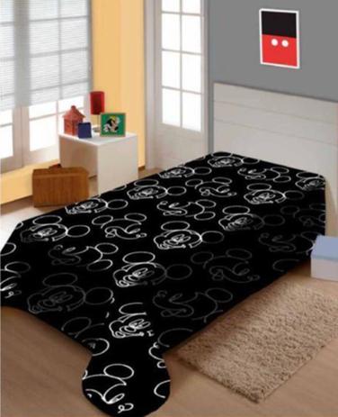 Manta Soft Solteiro Jolitex Microfibra Mickey Preta e Branca Menor preço em Manta Soft Solteiro Jolitex Microfibra Mickey Preta e Branca