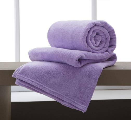 Menor preço em Manta Solteiro de Microfibra Home Design Violeta 150x200 cm - Corttex