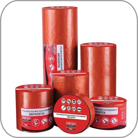 Manta Térmica Adesiva Asfaltica Cor Telha 20 Cm X 10 Metros Dryko (Kit) 4 Rolos - Dcer20 Menor preço em Manta Térmica Adesiva Asfaltica Cor Telha 20 Cm X 10 Metros Dryko (Kit) 4 Rolos - Dcer20