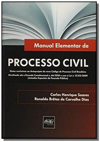 Menor preço em Manual elementar de processo civil - Del rey