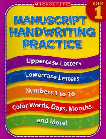 Manuscript handwriting practice - grade 1 - Scholastic é boa?