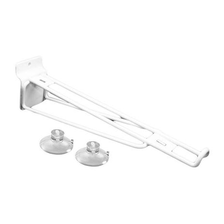 Mão Francesa Dupla para Painel Canaletado 20cm MF20B Branca com Ventosas Zoke Menor preço em Mão Francesa Dupla para Painel Canaletado 20cm MF20B Branca com Ventosas Zoke