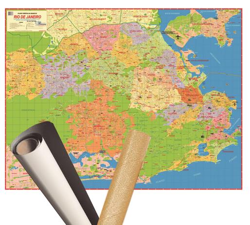 Mapa Cidade Do Rio De Janeiro Turistico Politico Poster Multimapas Mapas E Atlas Magazine Luiza
