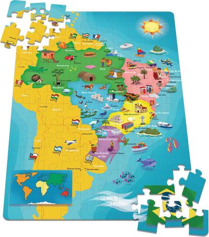 Mapa do Brasil 100 Pecas - Toyster Menor preço em Mapa do Brasil 100 Pecas - Toyster