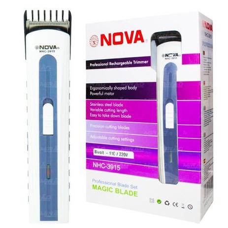 Maquina Aparador Elétrico Nova Nhc-3915 Bivolt Perna Barba Recarregável Menor preço em Maquina Aparador Elétrico Nova Nhc-3915 Bivolt Perna Barba Recarregável