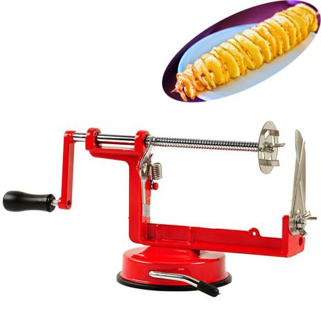 Maquina Cortador Batata Chips Espiral Fatiador Legumes Frutas - Ab midia Menor preço em Maquina Cortador Batata Chips Espiral Fatiador Legumes Frutas - Ab midia
