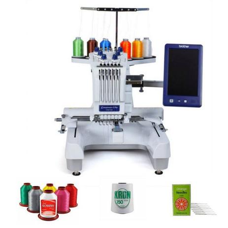MÁQUINA DE BORDADO BROTHER PROFISSIONAL PR670E ÁREA 30X20 CM e Kit Com 30 linhas de bordar Menor preço em MÁQUINA DE BORDADO BROTHER PROFISSIONAL PR670E ÁREA 30X20 CM e Kit Com 30 linhas de bordar