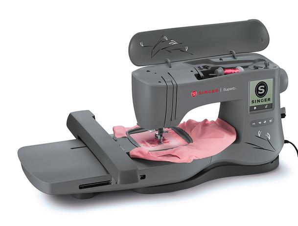 Máquina de bordado Singer SuperB EM200 autovolt Menor preço em Máquina de bordado Singer SuperB EM200 autovolt