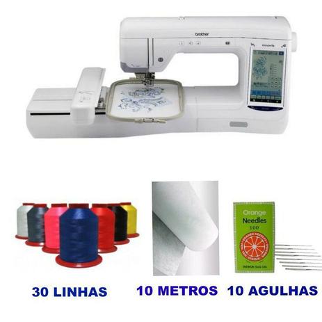 Maquina de Bordados Brother Bp 2150L com Kit de 30 linhas de bordar Ricamare Menor preço em Maquina de Bordados Brother Bp 2150L com Kit de 30 linhas de bordar Ricamare