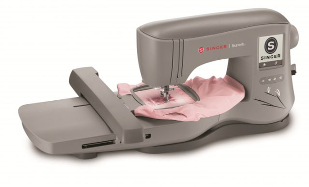 Maquina de Bordados Singer Modelo Superb EM200 com kit inicial com 10 linhas de bordar Menor preço em Maquina de Bordados Singer Modelo Superb EM200 com kit inicial com 10 linhas de bordar