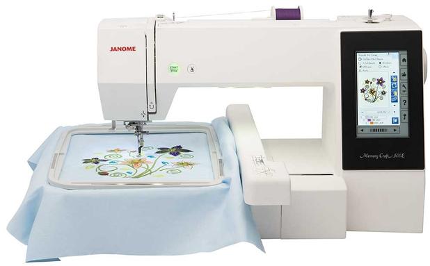Máquina de Bordar Doméstica, 1 Agulha, 160 Bordados, 102 Desenhos, 860ppm, MC500E - Janome Menor preço em Máquina de Bordar Doméstica, 1 Agulha, 160 Bordados, 102 Desenhos, 860ppm, MC500E - Janome