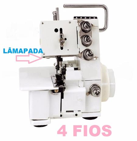 Máquina de Costura Overlock Doméstica, 2 Agulhas, 4 Fios, Lubrif ...