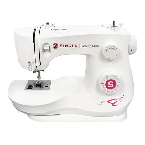 Máquina de Costura Portátil Singer para Uso Doméstico Fashion Mate 3333 22 pontos 220V Branca