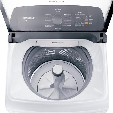 Máquina de Lavar Brastemp 12Kg branca com Ciclo Tira Manchas Advanced e Ciclo Antibolinha