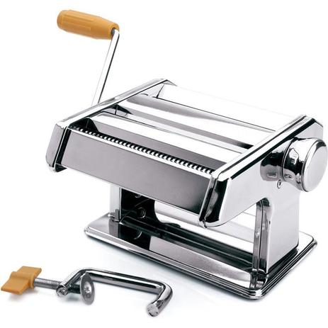 Maquina de preparar macarrao manual massa caseira cilindro em inox prepara 3 tipos de massas com aco - Gimp Menor preço em Maquina de preparar macarrao manual massa caseira cilindro em inox prepara 3 tipos de massas com aco - Gimp